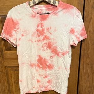 Prince Peter Collection/ Free People Coral and White Tie-Dye Tee